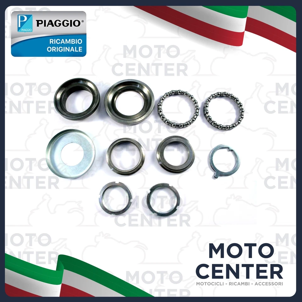 Série De Calottes De Direction PIAGGIO BEVERLY 125 250 300 06-11 Originale Neuf - Photo 1/1