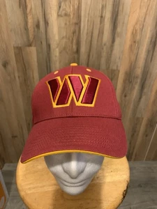 NWOT WASHINGTON COMMANDERS BURGUNDY HAT MVP AUTHENTIC NFL FOOTBALL TEAM CAP - Picture 1 of 6