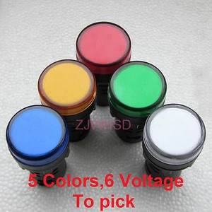 LED Accident Indicator Light Pilot Signal Lamp Multiple Voltage Color to Select - Picture 1 of 9