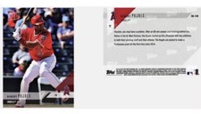 2018 Topps NOW ALBERT PUJOLS Road to Opening Day LOS ANGELES ANGELS