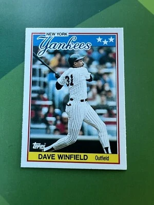 1988 Topps Minis #85 Dave Winfield New York Yankees HOF Baseball Card - Image 1 of 4