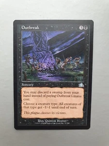 Outbreak , MTG Prophecy (2000) Uncommon Black Sorcery NM - Picture 1 of 2