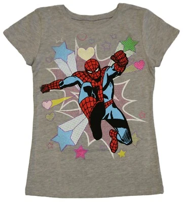 Marvel ☆ Camiseta Spiderman Has Heart para niñas ☆ Tallas XS-XL Foto 1 de 3