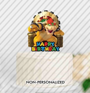 Bowser Super Mario Cake Topper Centerpiece Decoration Party Birthday Game Kid - Picture 1 of 4