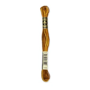 DMC 6-Strand Embroidery Cotton 8.7yd-Variegated Mustard - 12 Pack - Picture 1 of 1