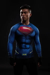 Batman VS Superman T-shirts Raglan Long Sleeve Crossfit Costume S-4XL - Picture 1 of 8