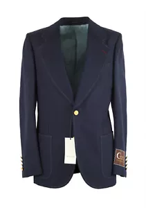 Gucci Blue Blazer Sport Coat Size 54 IT / 44R U.S. New With Tags - Imagen 1 de 6
