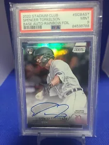2021-22 Topps Stadium Club RC Auto Rainbow Spencer Torkelson /10 Tigers PSA - Picture 1 of 2