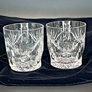 Gafas antiguas Waterford cristal corte ASHLING - Juego de 2 - Imagen 1 de 13