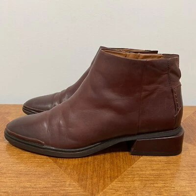 Sarto Franco Sarto Nemi Boot Womens 10M Brown Distressed Ankle Side Zip Block - Image 1 of 4