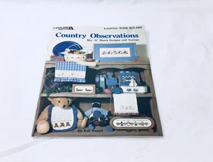 Country Observations Mix 'N' Match Designs & Sayings Cross Stitch Patterns Kit - Picture 1 of 8