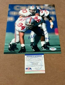 MIKE VRABEL SIGNED OHIO STATE BUCKEYES 8X10 PHOTO PSA/DNA CERTIFIED - Picture 1 of 1