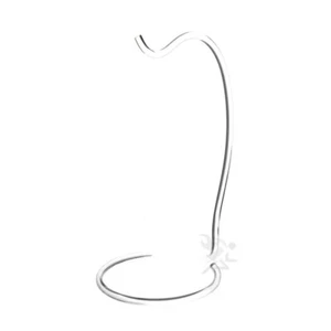 (6) Clear Acrylic Ornament Hanger Display Stand Décor Holder 8" Tall - Picture 1 of 3