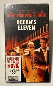 2001 Oceans 11 VHS George Clooney Matt Damon Brad Pitt Julia Roberts Andy Garcia - Picture 1 of 7