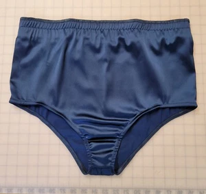 Blue Stretch Satin Hero Shorts by WS2 34" waist - Picture 1 of 3