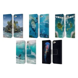 OFFICIAL DAVE LOBLAW SEA LEATHER BOOK WALLET CASE COVER FOR APPLE iPOD TOUCH MP3 - Picture 1 of 7