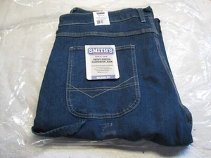 Smith's Workwear Carpenter Jeans Men size 42 x 33 Relaxed Fit Vintage Wash NEW - Picture 1 of 5