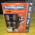 Proctor Silex 10 Cup COFFEE MAKER - Black - Auto Pause & Serve - Sealed - 48351