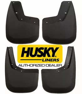 HUSKY Mud Guards Flaps for 07-14 GMC SIERRA 1500 2500HD 3500HD Front & Rear Back - Picture 1 of 4