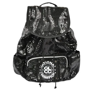 Cheer and Dance National Champion GLCC Sequined Backpack Black New - Picture 1 of 16