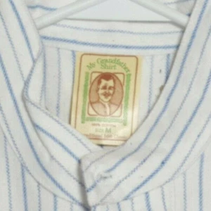 Camicia vintage Lee Valley Irlanda nonno nonno senza colletto uomo M nuova - Foto 1 di 4