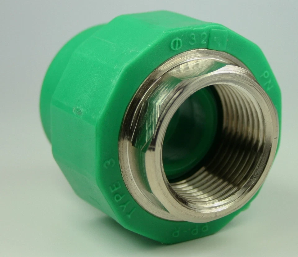 INTERPLAST Acoplamiento Aqua Plus PPR IG 32mm 1 pulgada tubería de agua tubería de calefacción