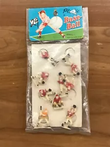 Vintage Plastic Baseball Mini-Figures (9 Total) - New - Picture 1 of 3
