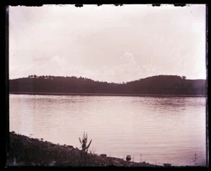 (1) GLASNEGATIV SPÄTE 1800er ANFANG 1900; "LAKE LOVELL FRYBURG MAINE" - Bild 1 von 3