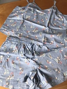 Damen Shorty Schlafanzug 44/46 Baumwolle - Bild 1 von 4
