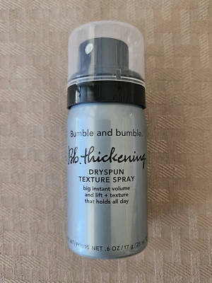 Утолщающий текстурный спрей Bumble and bumble Dryspun дорожный размер 0,6 унции НОВЫЙ - Изображение 1 из 2