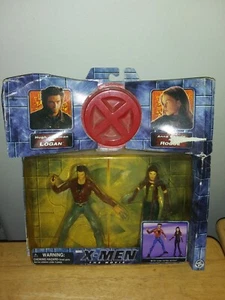 VTG Wolverine Marvel X-Men Movie 2000 Logan Rogue Action Figures 2-Pack Toy Biz - Picture 1 of 2