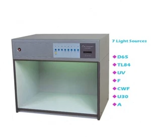 Color Matching Cabinet with D65/TL84/CWF/F/UV/A/TL83 Seven Light Sources - Picture 1 of 6