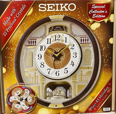 2024 Seiko Melodies in Motion Clock - Limited Edition 45 Melodies! Free shipping - Image 1 of 4