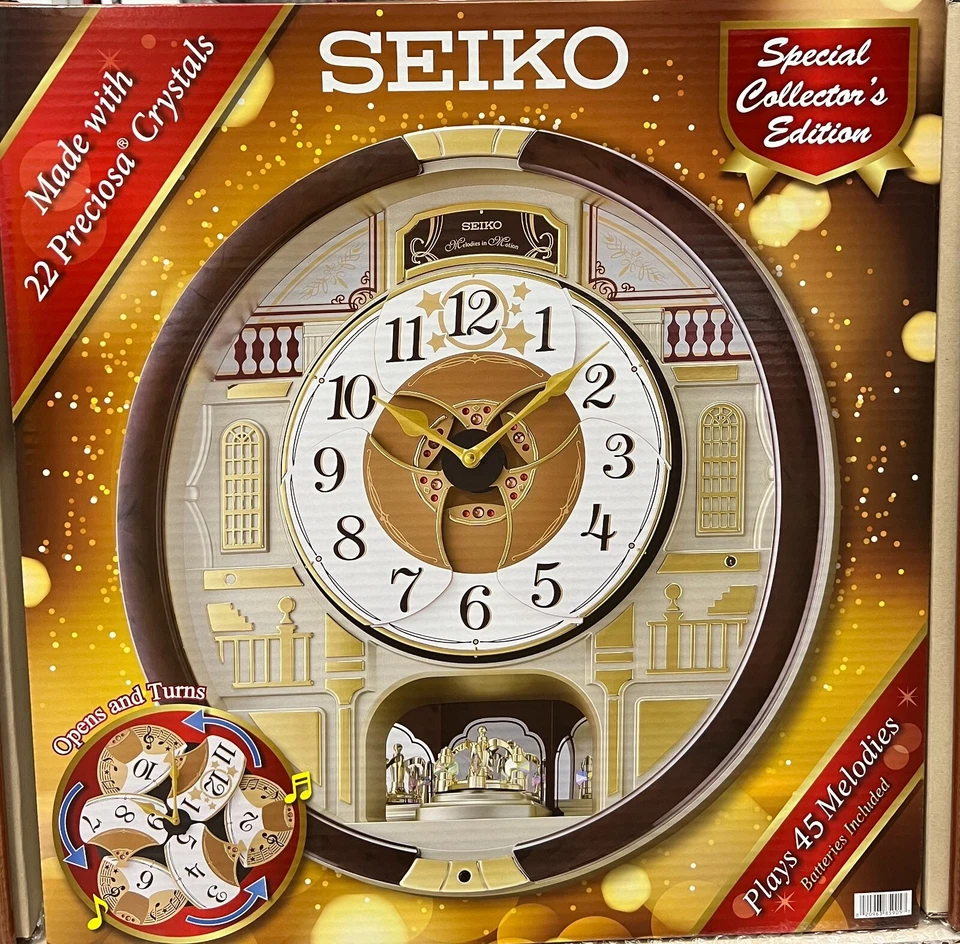 2024 Seiko Melodies in Motion Clock - Limited Edition 45 Melodies! Free shipping - Image 1 of 4