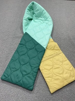 Urban Outfitters Scarf Quilted Puff Multicolor  Cold Winter Fall Preppy NEW - Image 1 of 4