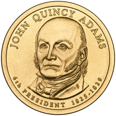 2008 D John Quincy Adams Presidential Dollar From Mint Roll - Image 1 of 4