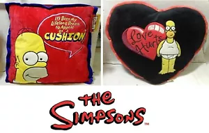 THE SIMPSONS CUSCINO PILLOW CUSHION HOMER IN LOVE AND COOL SAN VALENTINO CUORE - Picture 1 of 7