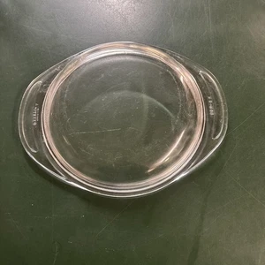 Pyrex Deckel 682-C2 rund Klarglas Ersatzdeckel mit Griffen - Bild 1 von 2