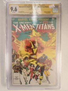 X-MEN AND TEEN TITANS #1 (DC / MARVEL, 1982) CGC 9.6 Signed by Simonson - Picture 1 of 2