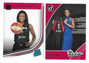 2019 Donruss WNBA Jackie Young Rated Rookie Card & The Rookies Insert Card - Picture 1 of 2