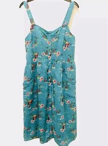 TU Women's 100% Cotton Floral Pattern Multicolour Summer Dress Size 12 - Picture 1 of 8