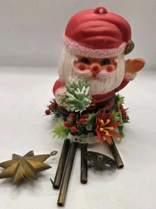 Tacky Kitschy anni 60 NATALE morbido soffiaggio stampo BABBO NATALE carillon a vento-Hong Kong-LEGGI - Foto 1 di 6
