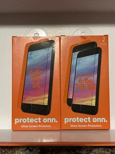 Onn Privacy Glass Screen Protector Iphone 6/6s/7/8/SE 2020 Open Box & Sealed Box - Photo 1 sur 4
