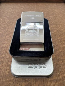 Rare Vintage Mercedes Benz ML Zippo Lighter Car SUV USA Excellent Cond. In Box - Picture 1 of 12