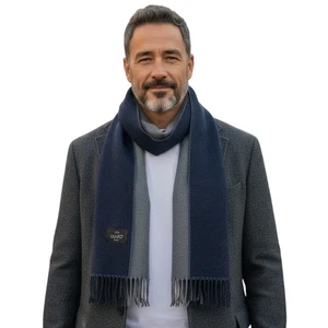 Sciarpa liu-jo stola embossed con peneri da5001ma11q dark blue - Picture 1 of 2