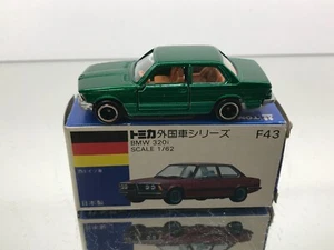 TOMICA JAPAN F43 BMW 320I E21 -GREEN METALLIC 1:62 rare color- GOOD IN BOX - 304 - Imagen 1 de 7