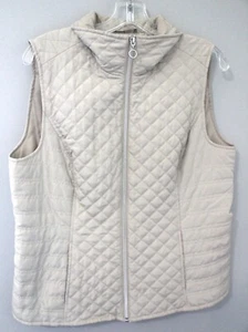 CHRISTOPHER & BANKS CHALECO MUJER BRONCEADO ACOLCHADO CREMALLERA FRONTAL MEDIANO - Imagen 1 de 2