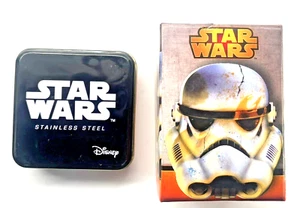 Star Wars: R2D2 Accutime Watch & Storm Trooper Stainless Steel Pendant - Picture 1 of 3