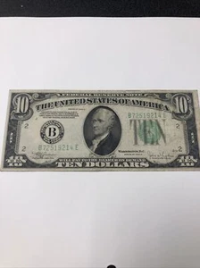 1934 C $ 10 Federal Reserve Note - Bild 1 von 6