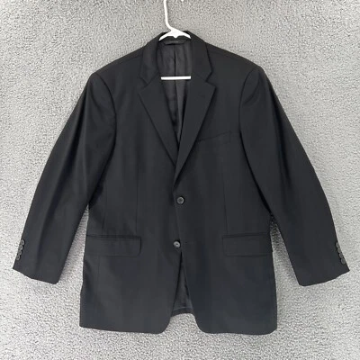 Abrigo deportivo John W Nordstrom Loro Piana 100 % lana 41 R negro dos botones a cuadros Foto 1 de 4